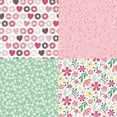 thumbnail image 2 of ZOUSSIQI 24 Sheets 6'' x 6'' Scrapbook Paper Sweet Pink Heart Pattern One Sided Cardstock for DIY Card Making (R2348) CA919-14934, 2 of 5