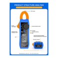 thumbnail image 3 of CM2100 Digital Electrical Tester MultíMetro 100Amp 600V Smart AC/DC Pinza AmperiméTrica True RMS VFC Diodo MultíMetro, 3 of 10