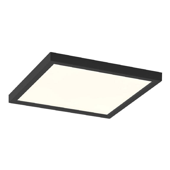 47525-023 Eurofase Lighting Troy - 22W 1 LED Square Flush Mount-1 Inch Tall and 12 Inch Wide-Black Finish