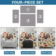 thumbnail image 6 of HELLHERO Rooster Print Recliner Chair Covers Slipcovers Hippie Flower Print Lazy Boy Recliner Covers That Stay in Place Fitted Sofa Slip Cover, 6 of 8