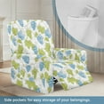 thumbnail image 3 of FOR U DESIGNS Grape Leaf Print Recliner Chair Covers Stretch Recliner Couch Covers 4-Pieces Anti-Dust Reclining Slipcovers Furniture Protector with Storage Pocket, 3 of 8
