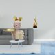thumbnail image 2 of Figura de chica moderna con llave y llama abstracta, escultura creativa para mueble de TV, mesa, dormitorio, sala de estar, entrada., 2 of 8