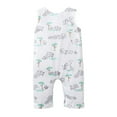 thumbnail image 2 of 0-18M Baby Girls Boys Cotton Sleeveless Romper Cartoon Overall Jumpsuit Outfits, 2 of 6