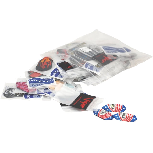 Dart Flights Viper, 50 juegos de brillos delgados con purpurina 2D, varios juegos