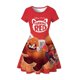 thumbnail image 1 of Turning Red Disney Ropa Niñas Vestido de verano Niños Cosplay Mei Red Panda Cartoon Print Charm Costume Casual Princess Vestidos5-6T ( Tag 130 ) Gao Jinjia LED, 1 of 2