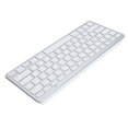 thumbnail image 1 of Keyboard Bilingual Super Slim Cordless Keyboard Comfortable for PC Laptop Tablet User Friendly Ergonomic Design Silver, 1 of 7