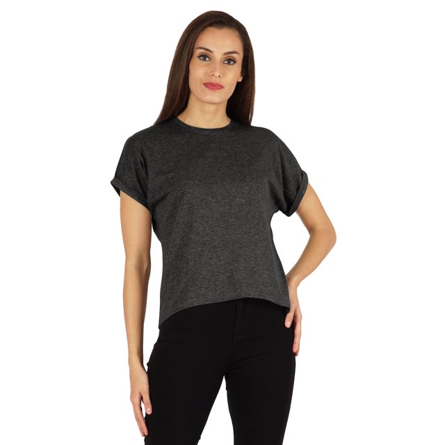 Inkmeso T-shirt à Épaules Tombantes et Col Rond pour Femmes, Coupe Décontractée pour l'Été