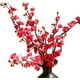 thumbnail image 1 of Nvzi ramas de flor de cerezo artificiales, tallo largo de 23 pulgadas, flor de ciruelo de seda con brotes, color fucsia, 1 of 5