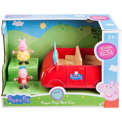 peppa pig car set