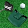 thumbnail image 5 of Haosy Dark Green Golf Mallet Putter Cover Strong Magnetic Leather Golf Club Headcover Closure, 5 of 7