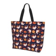 thumbnail image 2 of Fuzoiu Turkey And Thanksgiving Print Tote Bags for Women,Shoulder Bag, Gym Tote,Top Handle Ladies Shoulder Bags for Work Beach Travel and Shopping Grocery, 2 of 9