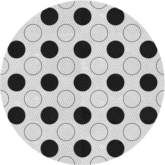 Ahgly Company Indoor Square Patterned Platinum Gray Area Rugs, 3' Square