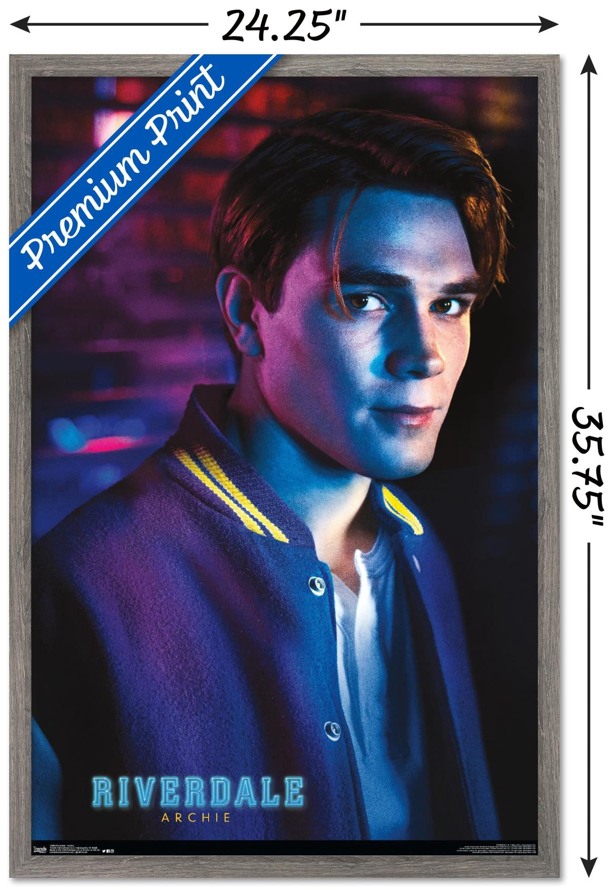Riverdale - Archie Wall Poster, 22.375" x 34", Framed