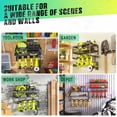thumbnail image 6 of Yeabett Power Tool Organizer, 3 Layers Storage Rack with 4 Drill Holders, Heavy Duty Metal Floating Tool Shelf Garage Wall Mounted, 150Lbs Load Capacity, 6 of 8