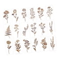 thumbnail image 4 of 18 plantillas de pintura de flores con patrones huecos, juego de plantillas botánicas para lienzo, pared, azulejos, manualidades, suelos, adultos., 4 of 8