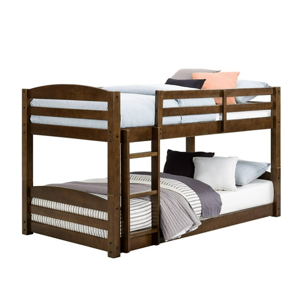 Either by being wide enough for two people, if you don't mind being a bit cozy, or by having. Better Homes And Gardens Tristan Twin Bunk Bed Mocha Walmart Com Walmart Com