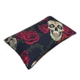 thumbnail image 3 of Balery Roses Skulls Bedding Queen Pillow Cases - Envelope Closure - Soft Brushed Microfiber Fabric - Shrinkage and Fade Resistant Pillow Cases-16"x24", 3 of 9