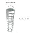 thumbnail image 3 of 2 comederos para pájaros silvestres con gancho colgante, comedero grueso para pájaros, comedero colgante para casa, decoración de jardín al aire libre., 3 of 6