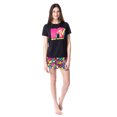 thumbnail image 4 of MTV Womens' Music Television Neon Cassette Tape Sleep Pajama Set Short, 4 of 5