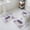 Purple, variant on Purple Vintage Lavenders Bath Mat 3 Piece Bathroom Rug Set, Farmhouse Wooden Retro Art Non Slip Bath Rug Contour Mat and Toilet Lid Cover, Absorbent Shower Mats Soft Bath Rugs and Mats Sets