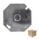 thumbnail image 1 of Pack 50 Pzs Tapa Metalica Octagonal De Acero plateado 10.5cm, 1 of 3