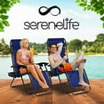thumbnail image 2 of SereneLife Zero Gravity Lounge Chair, Navy Blue, 2 of 8