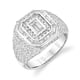 thumbnail image 1 of Anillos con incrustaciones de cristal para hombre y mujer, joyería de moda europea y americana para banquete y negocios, 1 of 4