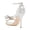 Silver, variant on Shelby Bow Open-Toe Stiletto Heels Sandals - Silver Palladium, Size 38.5