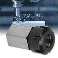 thumbnail image 1 of CNC Lathe Tool Holder, Collet Block, Silver Carbon Steel Hex Collet Block Chuck Holder for CNC Lathe Engraving Machine, Router Collets, 1 of 7