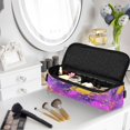 thumbnail image 3 of Hair Tools Storage with Heat Resistant Mat- Purple Printed Curling Iron Travel Bag/Flat Iron Case for Women, 3 of 8