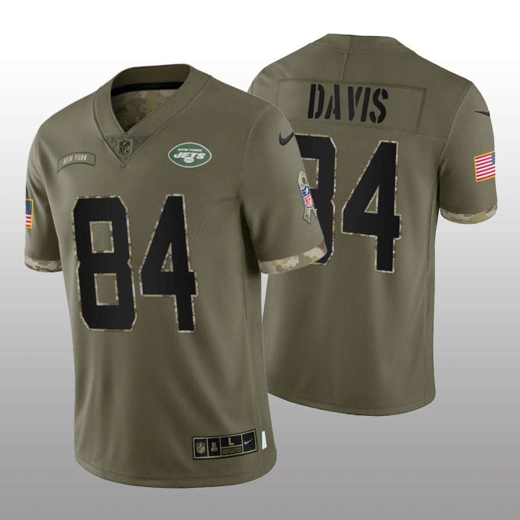 NFL_ Football Jersey New York''Jets''MEN Zach Wilson Ahmad Gardner Garrett  Wilson Quinnen Williams Mekhi Becton 2022 Salute To Service 