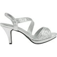 thumbnail image 2 of Benjamin Walk 848231029533 Touch Ups Womens Reagan Platform Sandal, Silver - Medium 6, 2 of 6