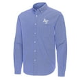 thumbnail image 2 of Men's Antigua Royal Air Force Falcons Porter Woven Tri-Blend Long Sleeve Button-Down Shirt, 2 of 3