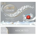 thumbnail image 2 of Lindt LINDOR Silver Holiday Assorted Chocolate Truffles, 120g, 2 of 5