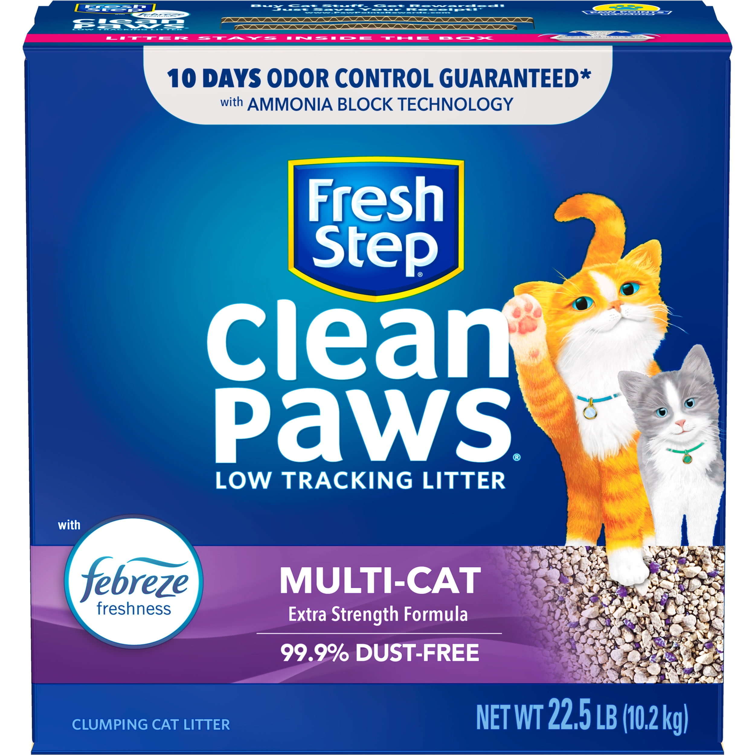 Fresh Step Clumping Cat Litter, Advanced, Clean Paws Multi-Cat, Extra –  Fuzzy Fam Pets