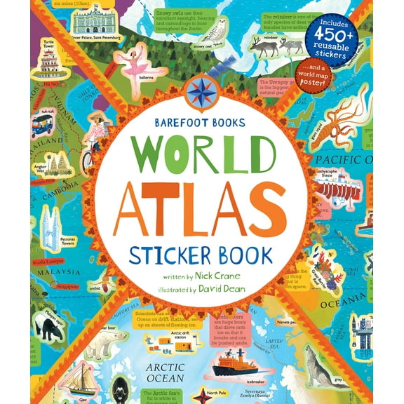 Pre-Owned Barefoot Books World Atlas Sticker Book (Paperback) 178285830X 9781782858300