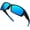 H06 - Black Frame Blue Lens, variant on KANASTAL Night Cycling Glasses Mens Sports Anti Glare Night Driving Womens Curved WrapAround Headlight Running UV400 - Black Frame Yellow Lens