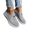 thumbnail image 4 of DeHolifer Women's Shoes Wide Arch Support Slip-On Orthowalk Sneakers Casual Breathable Walking Anti-Skid Sports Shoes, 4 of 8