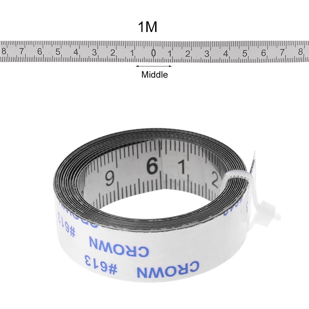 Stainless Steel Miter Track Tape Measure Self Adhesive Metric Scale Ruler~ 
