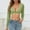 Green, variant on Women's Fall Tops V-Neck Green Cute Graphic Tees for Women Long Sleeve Sexy Crop Tops