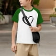 thumbnail image 4 of Blusas y camisas de manga corta con cuello redondo para niños y niñas, blusa de manga corta con estampado de cuello redondo, 4 of 7
