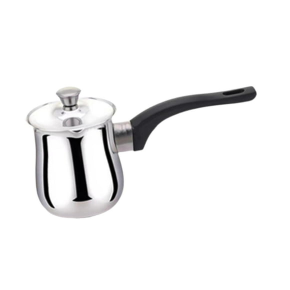 Cafetera, Cafetera con Asa, Calentador de Leche Portátil de Acero Inoxidable para Cocina, Camping, Oficina, Hogar, Restaurante 720ml