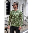 thumbnail image 4 of COOFANDY Men's Long Sleeve Camo T-Shirt, Tree Branch Print Crew Neck Tee, Slim Fit Casual Athletic Shirt, Lightweight Breathable Top for Fall Winter Hunting Hiking Daily Wear, 4 of 7