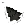 thumbnail image 3 of Hometravel Christmas Tree Shaped Snack Tray, 3-Compartment Fruit and Food Server, Festive Holiday Party Platter for Gatherings, Celebrations, Daily Use, 3 of 6