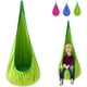 thumbnail image 1 of Silla columpio para niños 100% algodón Hamaca con cojín de aire duradero, asiento colgante Tienda de campaña Nido de hamaca fuerte para lectura en interiores y exteriores Resto de libros (Azul) Ormromra LRWJ298-2, 1 of 6