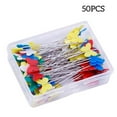 thumbnail image 3 of DressMinking Pasadas Bordado Posicionamiento DIY CRAFT FIJACIÓN FIJACIÓN SER TABLE DE CALAJE DE COSTIDOS Herramientas Accesorios Accesorios Color Aleatorio Insecto oscuro 50pcs seitruly HA012259-06, 3 of 6