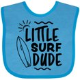thumbnail image 3 of Inktastic Little Surf Dude with Surfboard Boys Baby Bib, 3 of 4
