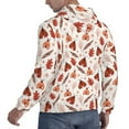 thumbnail image 6 of Daiia Autumn Brown Butterfly for Men's Fashion Hoodies & Sweatshirts with Kangaroo Pocket Hooded Sweatshirt Breathable & Moisture Wicking-3X-Large, 6 of 7