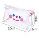 thumbnail image 2 of Estuche transparente impermeable para lápices, organizador de cosméticos con cremallera, bolsa de viaje de PVC triangular transparente | Pinceles de maquillaje | Papelería | Pequeñas, 2 of 6
