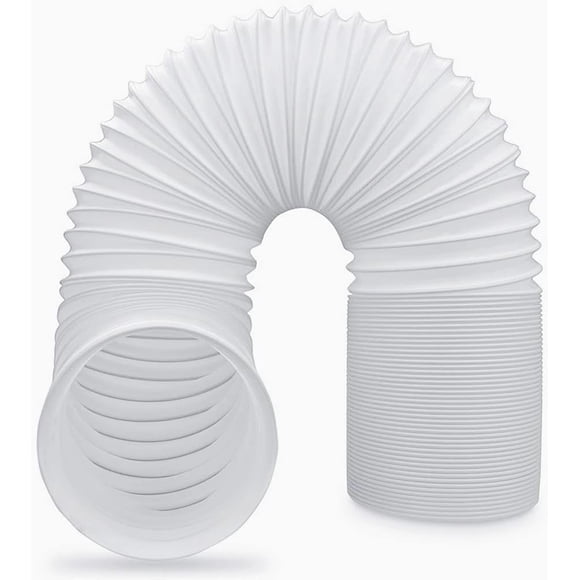 Portable Air Conditioner Hose With Anti-Clockwise Thread, Ac Exhaust Hose Universal Compatibility Flexible Pvc Polypropylene Steel Wire 200Cm Length